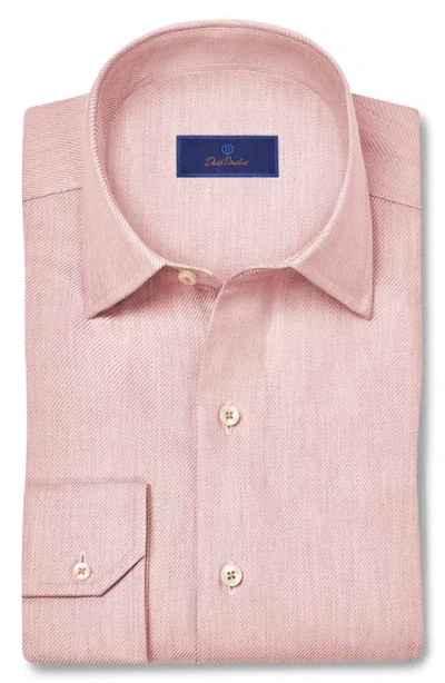 DAVID DONAHUE DAVID DONAHUE COTTON & CASHMERE SOLID SPORT SHIRT