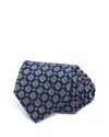 David Donahue Silk Classic Neat Tie In Royal
