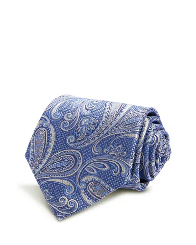 David Donahue Silk Classic Paisley Tie In Brown