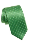 David Donahue Silk Jacquard Tie In Grass