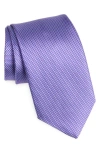 David Donahue Silk Jacquard Tie In Black
