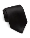 David Donahue Silk Satin Duchesse Tie In Black