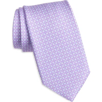 David Donahue Silk Tie In Lilac