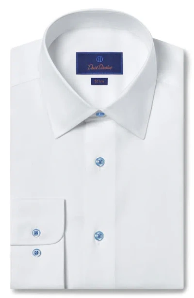 DAVID DONAHUE DAVID DONAHUE SLIM FIT COTTON DRESS SHIRT