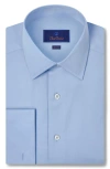 David Donahue Regular Fit Broadcloth French Cuff Dress Shirt