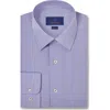 David Donahue Slim Fit Micropoplin Dress Shirt In Blue