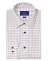 David Donahue Slim Fit Printed Dobby Dress Shirt