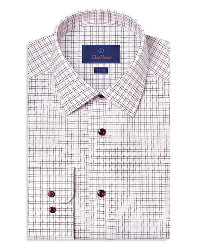 David Donahue Slim Fit Printed Dobby Dress Shirt In Multi
