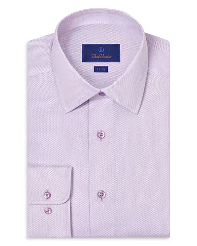DAVID DONAHUE SLIM FIT PRINTED DOBBY DRESS SHIRT
