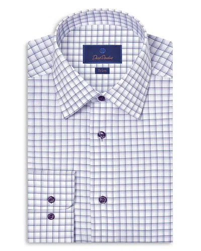David Donahue Slim Fit Printed Dobby Dress Shirt In Multi