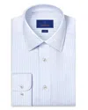 David Donahue Slim Fit Printed Dress Shirt In Blue