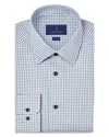 David Donahue Trim Fit Shadow Check Cotton Herringbone Dress Shirt In Multi