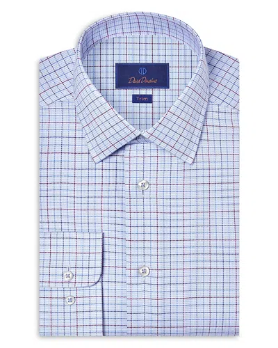 David Donahue Slim Fit Printed Twill Dress Shirt In Multi