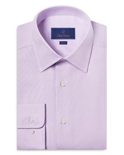 DAVID DONAHUE SLIM FIT ROYAL OXFORD DRESS SHIRT