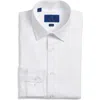 David Donahue Slim Fit Stretch Cotton Dress Shirt In White
