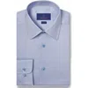David Donahue Slim Fit Twill Dress Shirt In Blue