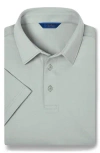 David Donahue Solid Interlock Cotton Polo