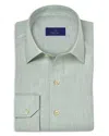 David Donahue Solid Sport Shirt In Gray