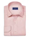 David Donahue Solid Sport Shirt In Pink