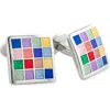 David Donahue Sterling Silver Cuff Links In Multi
