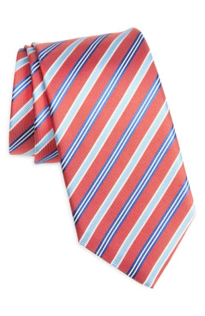 David Donahue Stripe Silk Tie
