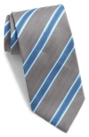 David Donahue Stripe Silk Tie