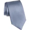 David Donahue Textured Solid Silk Tie In Gray