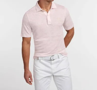 David Donahue The Weekender Polo In Driftwood In Animal Print