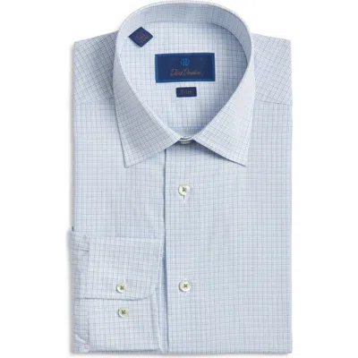 David Donahue Trim Fit Check Cotton Dress Shirt In Multi