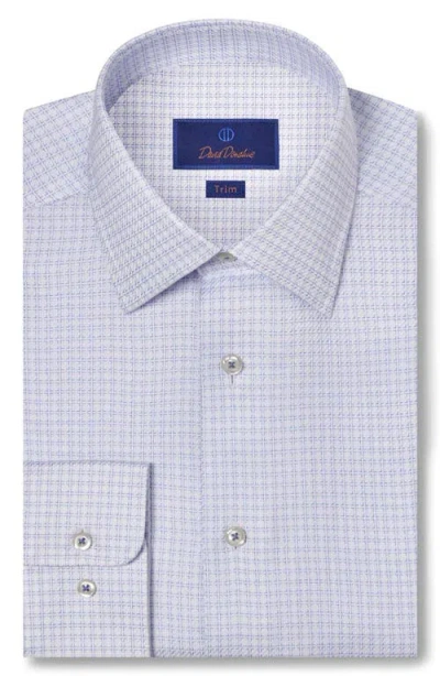 David Donahue Trim Fit Check Dress Shirt In Multi