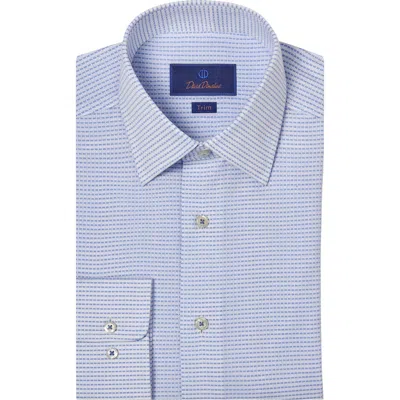 David Donahue Trim Fit Cotton Dress Shirt In Animal Print