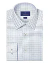 David Donahue Trim Fit Dobby Check Dress Shirt In Multi