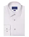 David Donahue Trim Fit Micro Geometric Print Dress Shirt In Multi