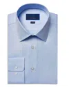 David Donahue Trim Fit Royal Oxford Dress Shirt In Sky