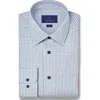 David Donahue Trim Fit Shadow Check Cotton Herringbone Dress Shirt In Multi