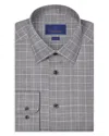 David Donahue Trim Fit Twill Glen Check Dress Shirt In Multi