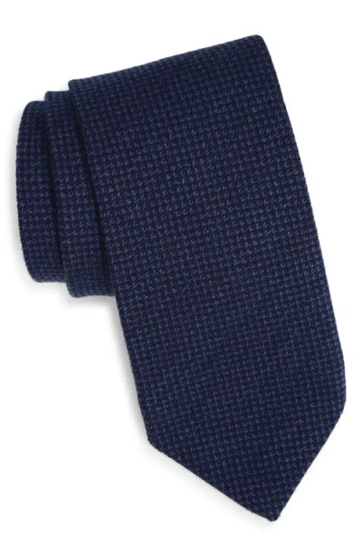 David Donahue Wool & Cashmere Blend Tie In Blue