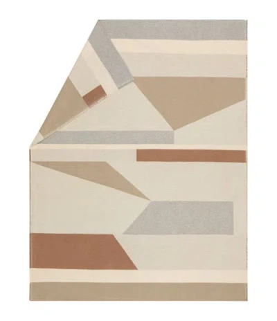 David Fussenegger Luca Graphic Shapes Throw In Ecru
