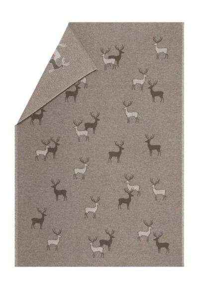 David Fussenegger Luca Pair Of Stags Throw In Brown