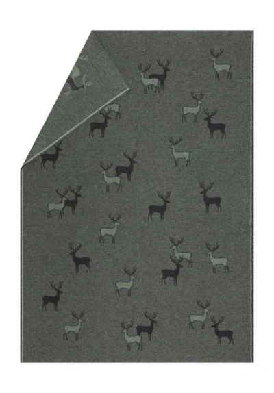 David Fussenegger Luca Pair Of Stags Throw In Ivy