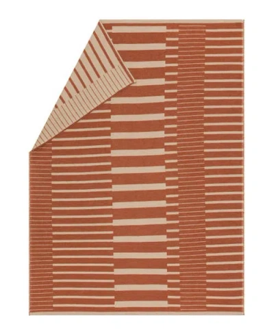 David Fussenegger Luca Two-tone Stripes Throw In Copper
