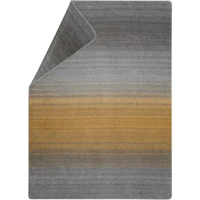 David Fussenegger Savona Throw Gradient Herringbone In Gold/grey