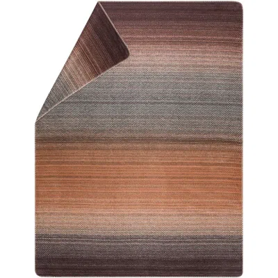 David Fussenegger Savona Throw Gradient Herringbone In Terra Cotta