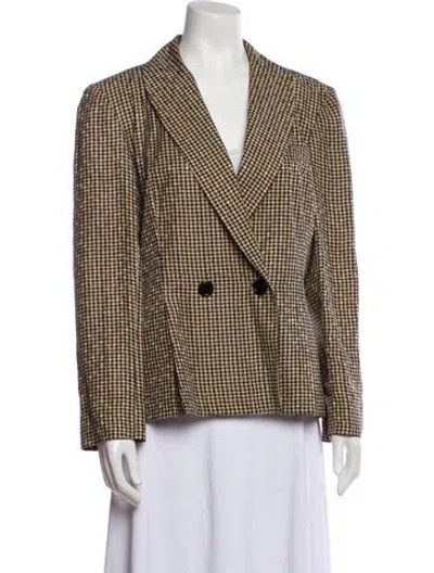 Pre-owned David Hayes Vintage 1980's Blazer In Neutral