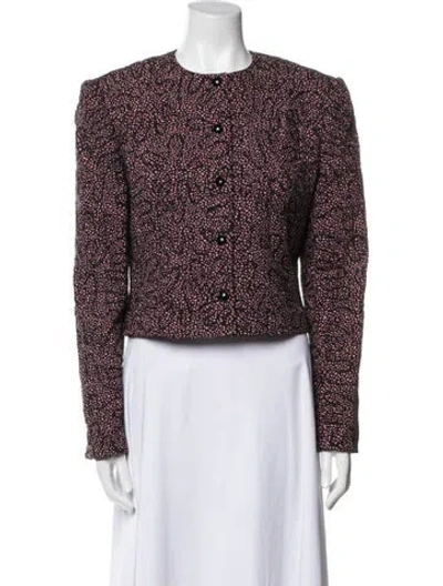 Pre-owned David Hayes Vintage Silk Evening Jacket In Red