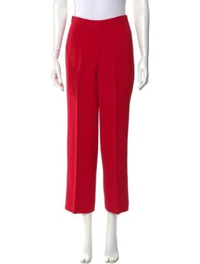 Pre-owned David Hayes Wide Leg Pants In Red