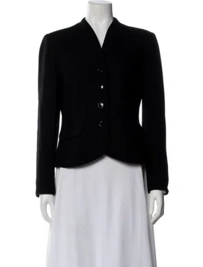 Pre-owned David Hayes Wool Evening Jacket In Black