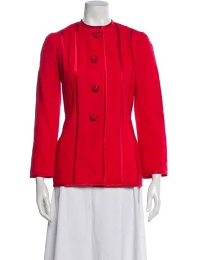 Pre-owned David Hayes Wool Evening Jacket In Orange
