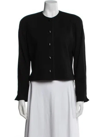 Pre-owned David Hayes Wool Jacket In Black