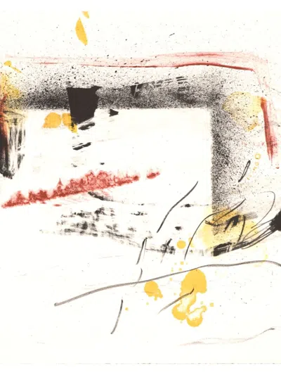 David Israel Pérez Aznar ''cierzo X'' Lithography On Paper, 21'' X 15'' In Neutral
